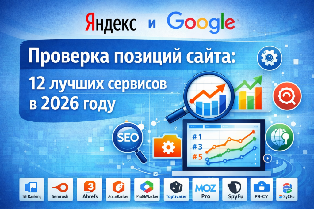 Проверка позиций сайта в Яндексе и Google 12 лучших сервисов и программ в 2026 году